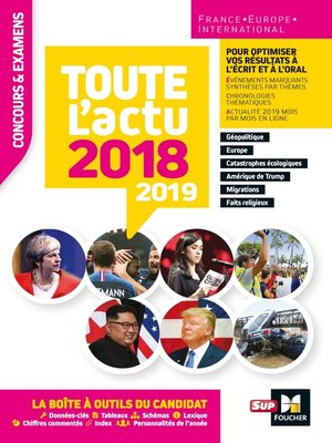 cover image of Toute l'actu 2018--Concours & examens--Sujets et chiffres clefs de l'actualité 2019